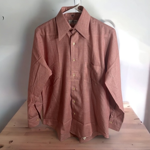 Bloomingdale’s Gant Shirtmakers Button Down 15 Red Vintage Men’s Career - Picture 1 of 7